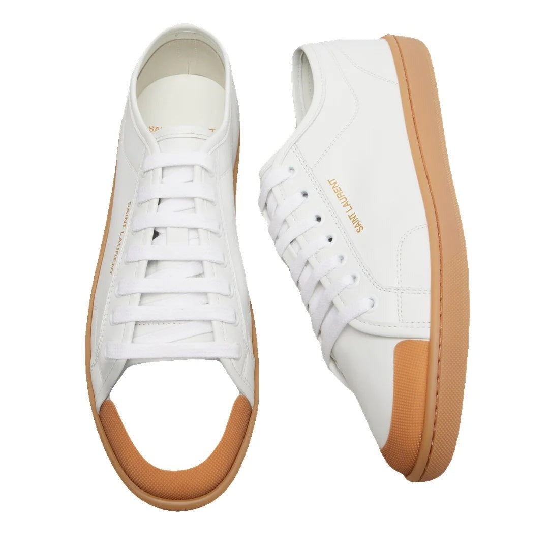 Saint Laurent Gym Sneakers - White with gum sole