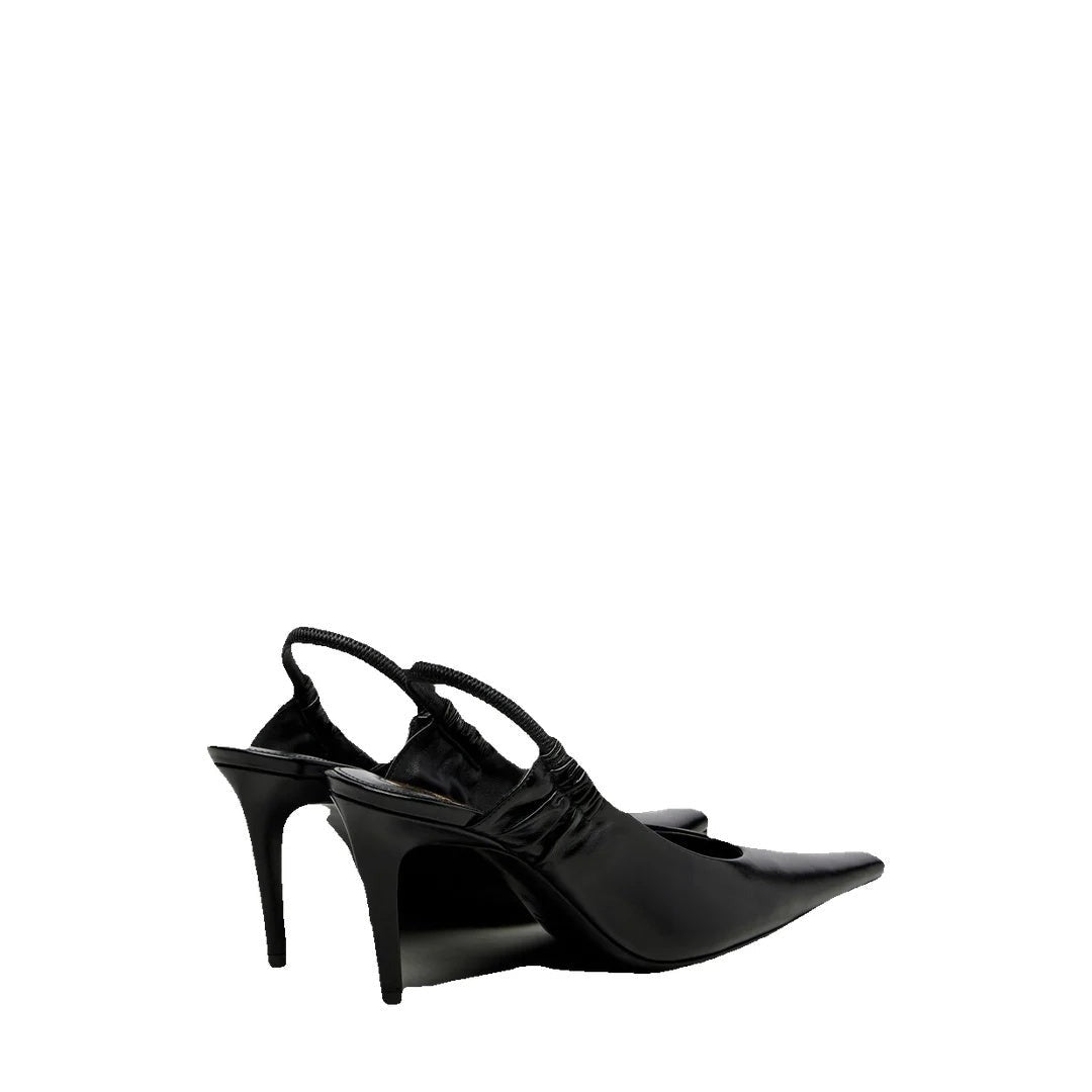 Saint Laurent Slingback Wedge Pumps - Black (different model - stiletto heel, not wedge)