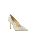 Jimmy Choo Romy 85 Glitter Heeled Pumps - Champagne/Gold Glitter