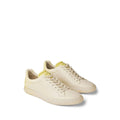 Jimmy Choo Diamond Light Leather Sneakers - Cream/Yellow