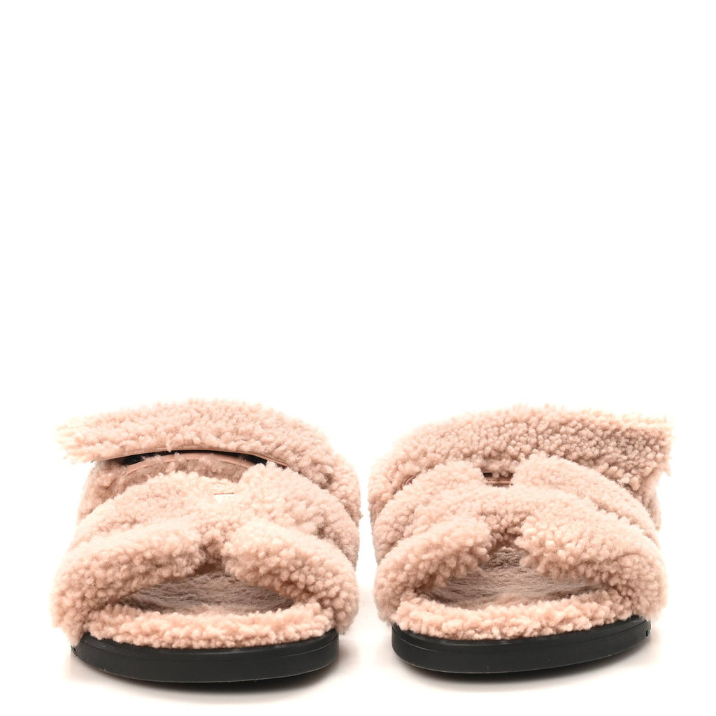 HERMES CHYPRE SANDALS LAINEE BOIS DE SANTAL