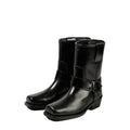 Valentino Garavani Rayons Biker Boot Calfskin 40mm - Black (different model - square toe harness boot)