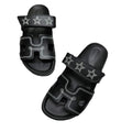 Hermès Hermes Calfskin Chypre Sandal - Black with Stars