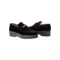 Celine Slip-On Loafer - Black suede with platform sole