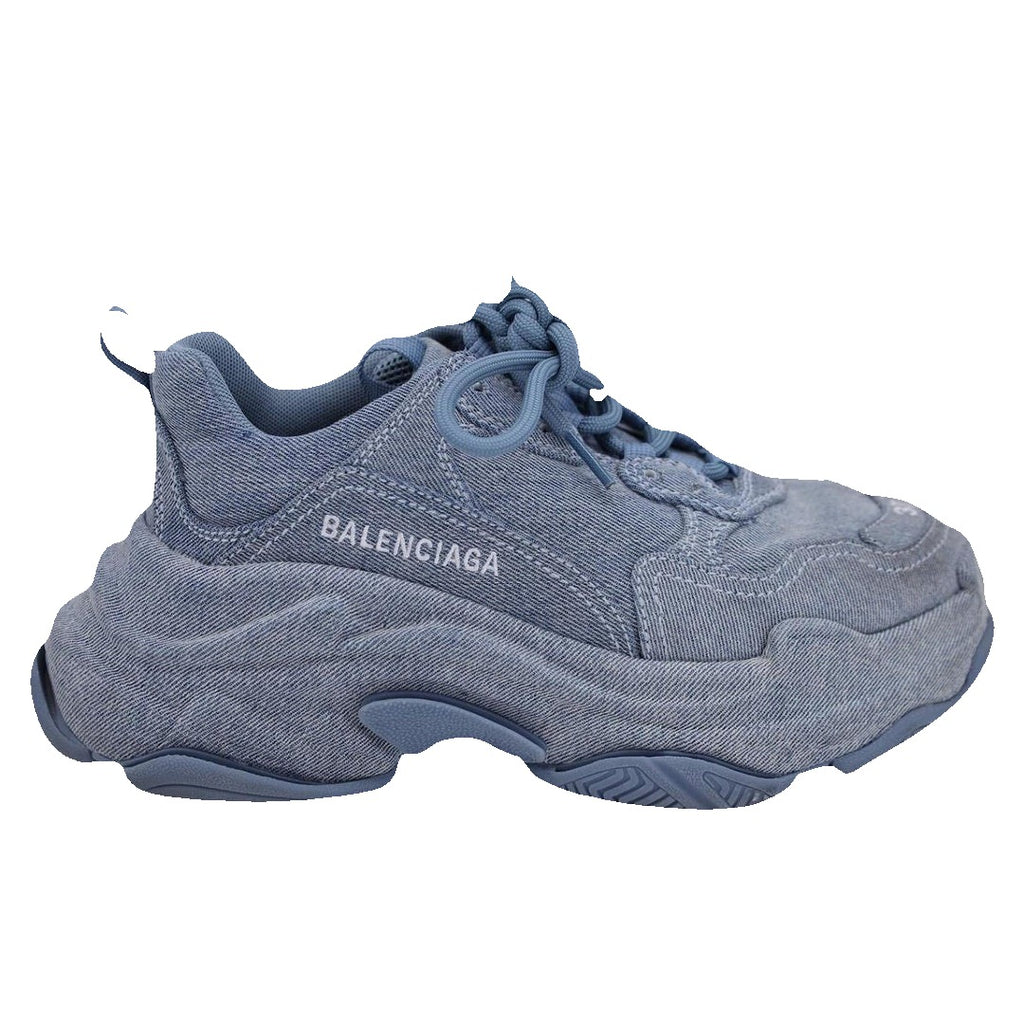 Balenciaga Triple S 2 Paneled Sneakers - Blue