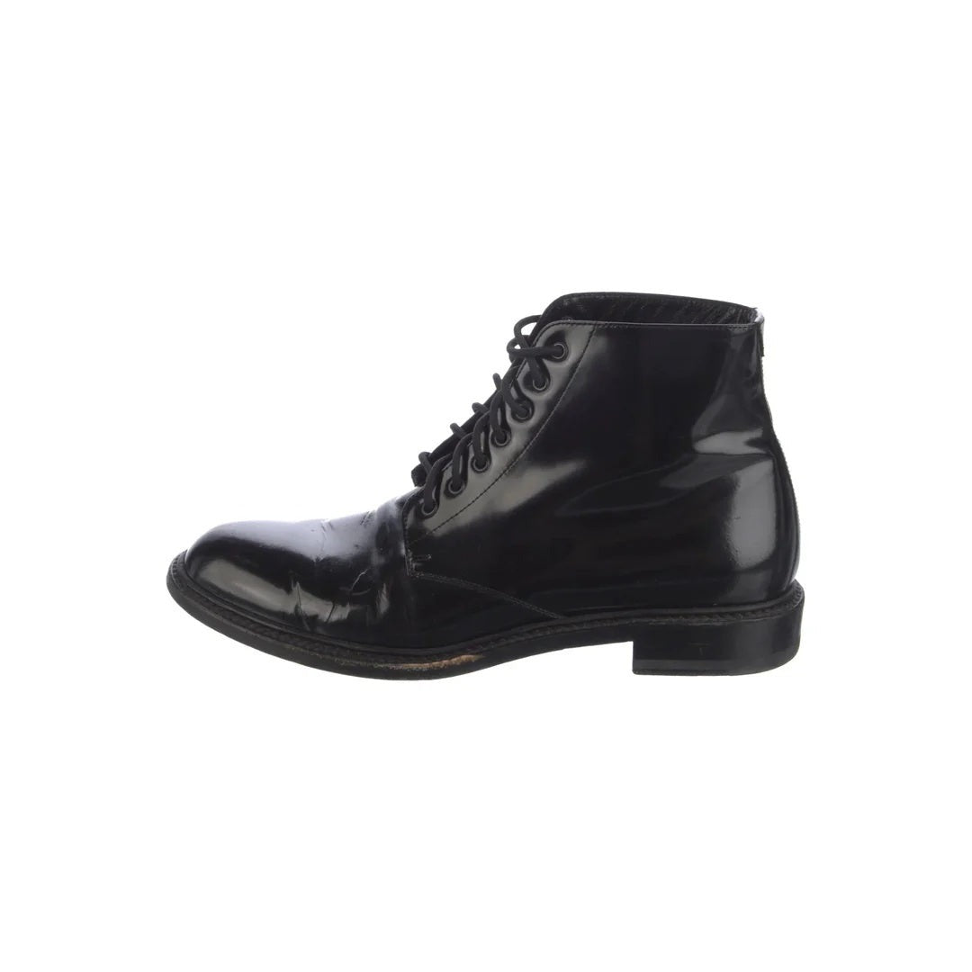 Saint Laurent Hunt 25mm Leather Boots - Black (lace-up style, different model)