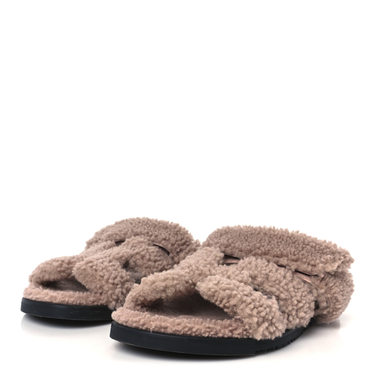 HERMES CHYPRE SANDALS LAINEE BOIS DE SANTAL