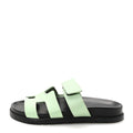 HERMES CHYPRE SANDALS EPSOM VERT JADE