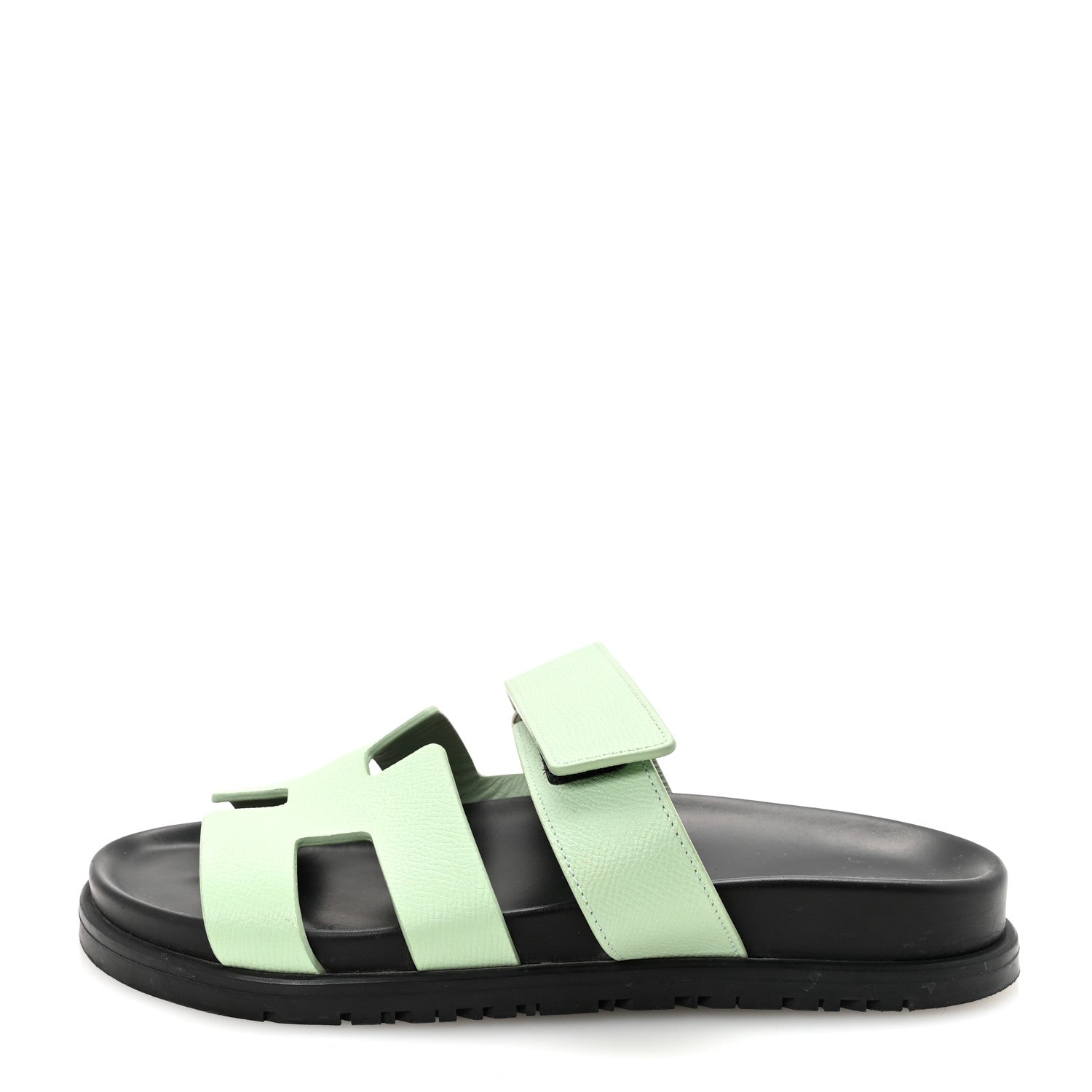 HERMES CHYPRE SANDALS EPSOM VERT JADE