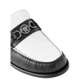 Versace Embellished Loafers - White/Black