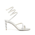 René Caovilla Margherita Pearl Sandal 80 - Silver/White