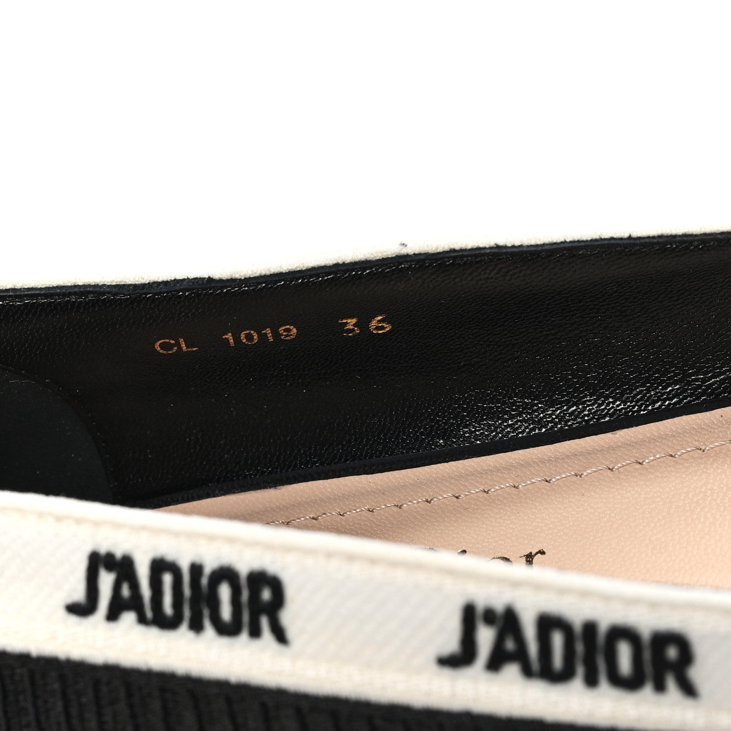 DIOR BALLET FLATS BLACK