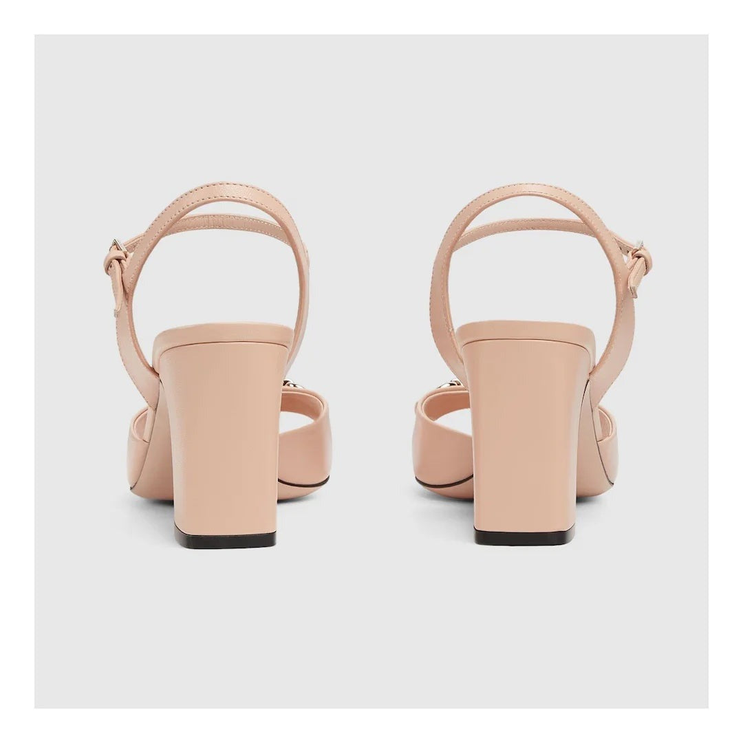 Gucci 80Mm Horsebit Sandals - Nude/Pink