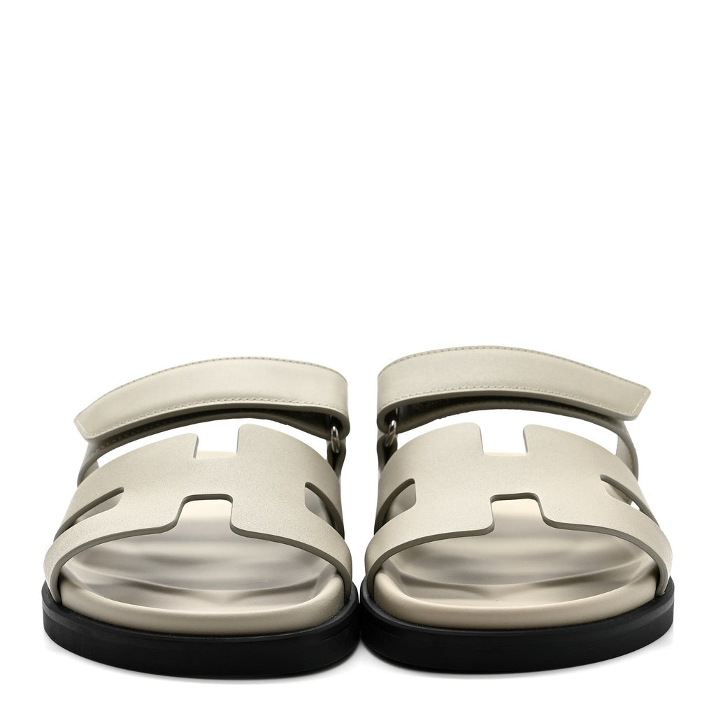 HERMES CHYPRE SANDALS CALFSKIN BEIGE ESQUISSE