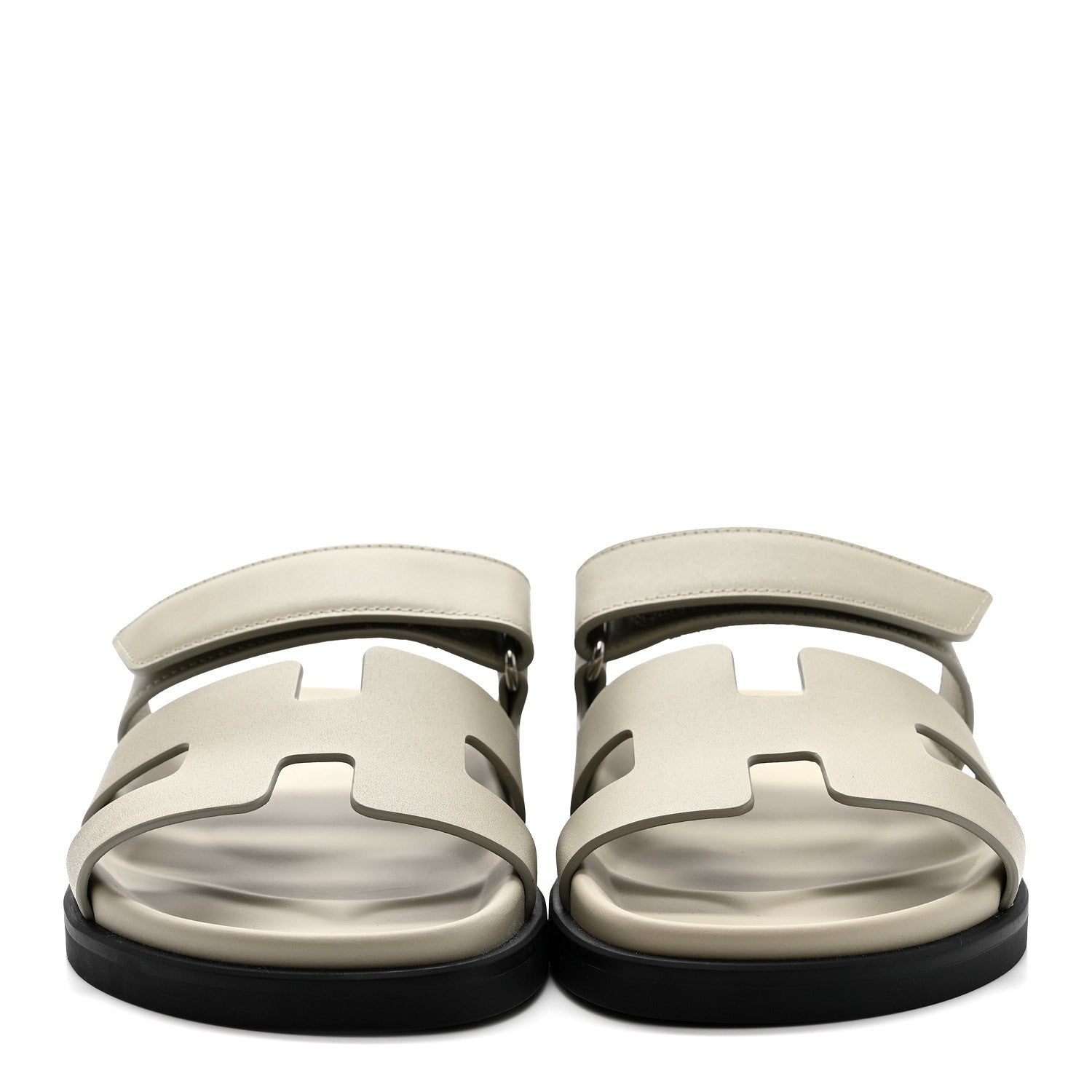 HERMES CHYPRE SANDALS CALFSKIN BEIGE ESQUISSE