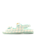 CHANEL TWEED BLUE DAD SANDALS