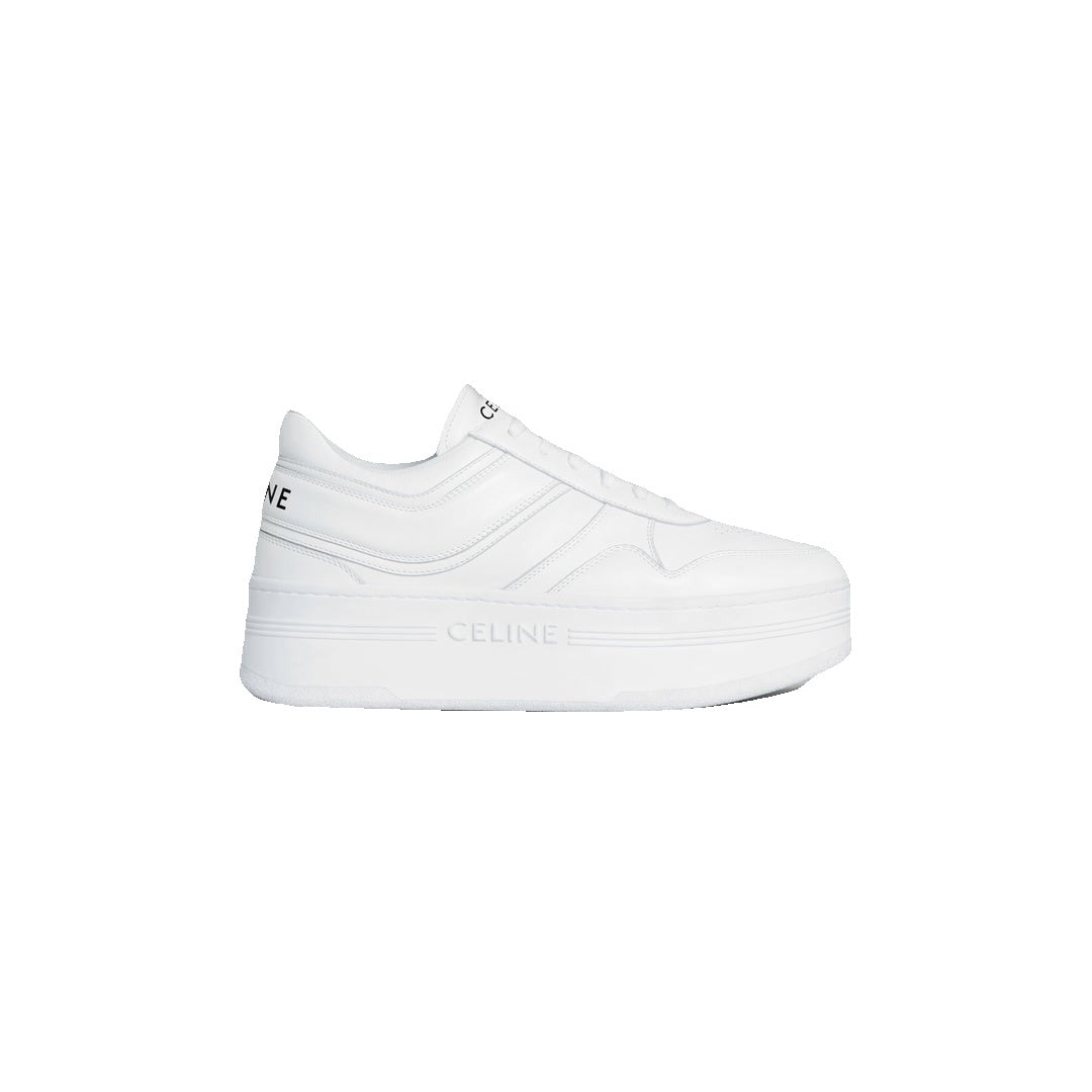Celine Block Sneakers with Wedge Outsole Triomphe - White