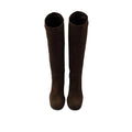 Prada Made - Dark Brown (knee-high suede boots)