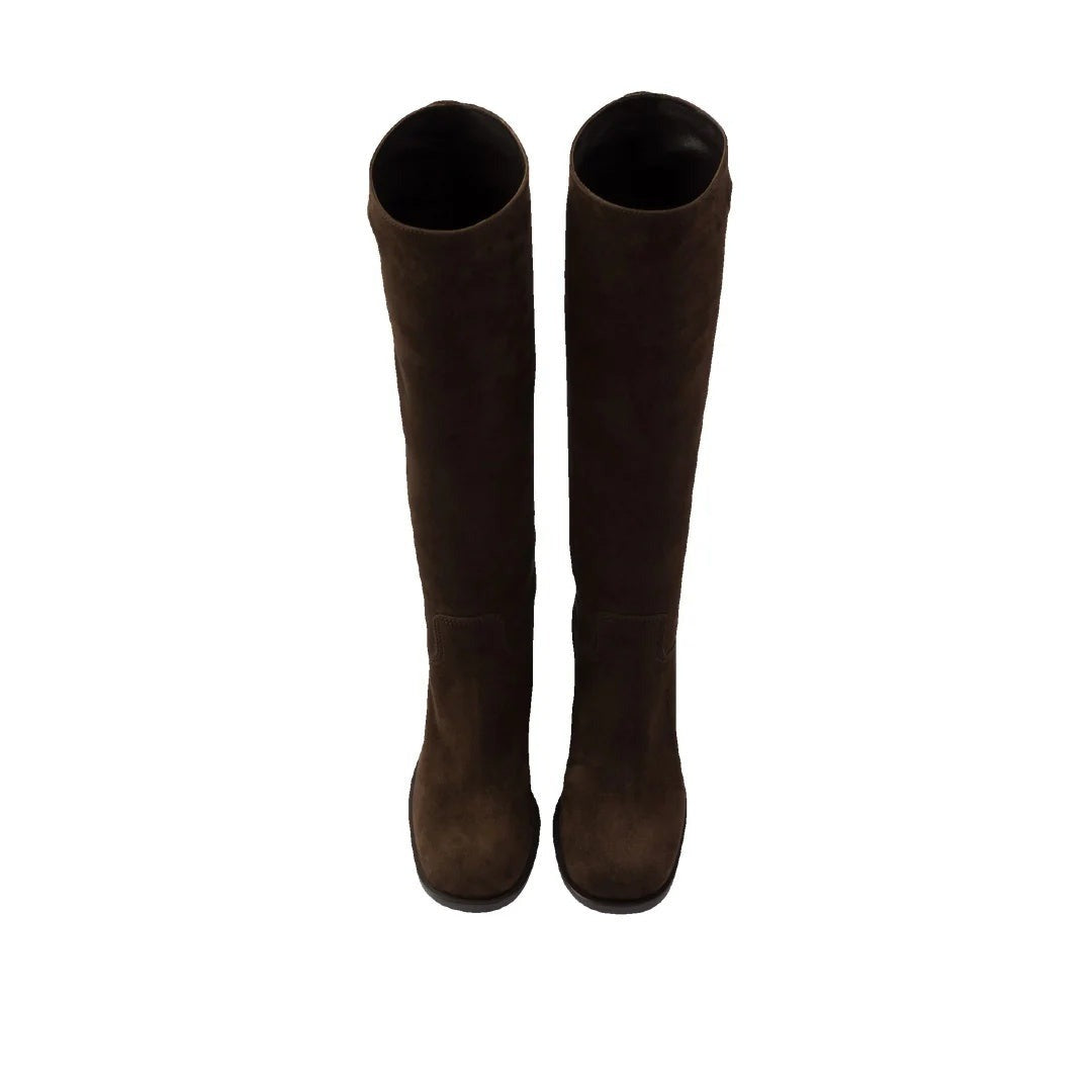 Prada Made - Dark Brown (knee-high suede boots)