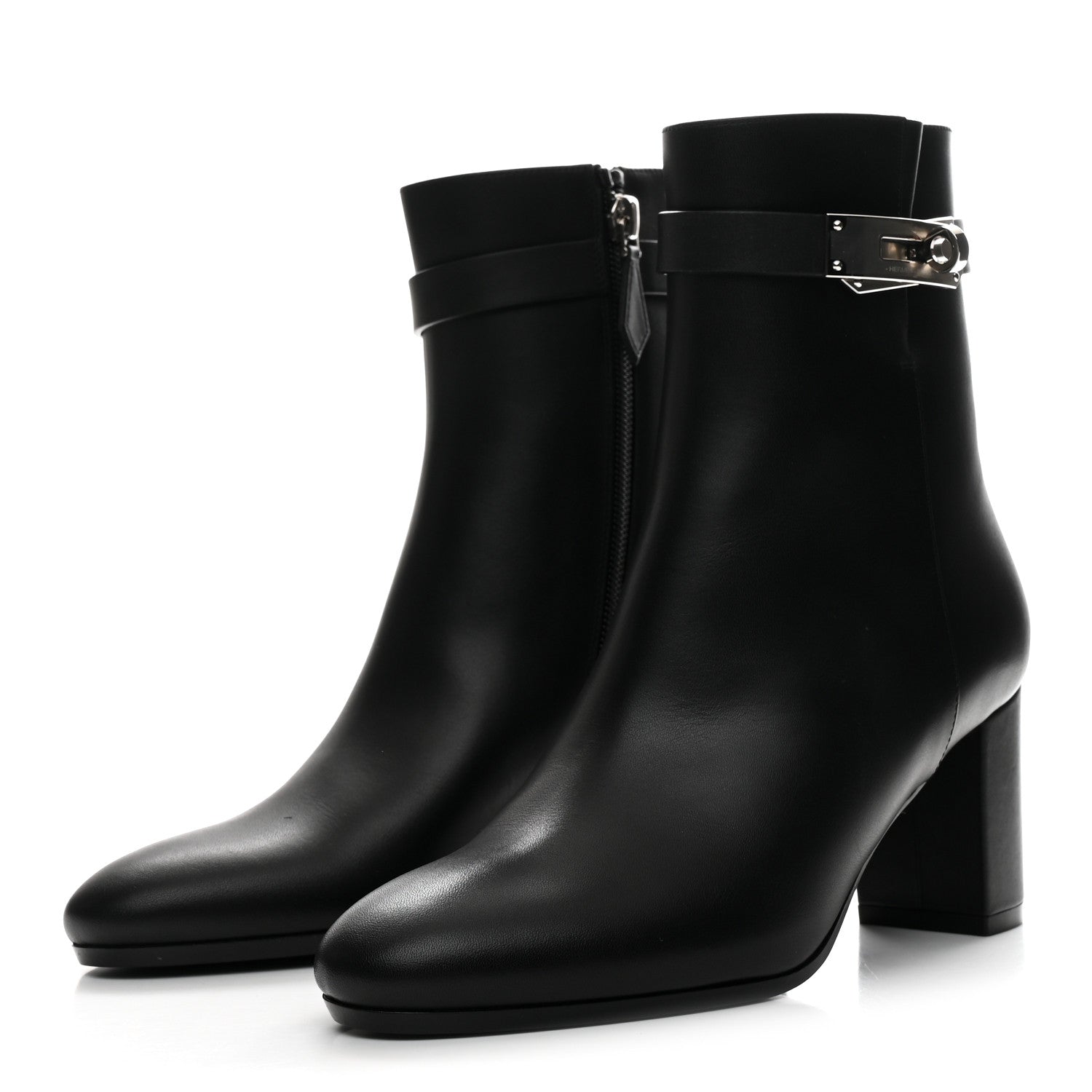 HERMES SAINT GERMAIN ANKLE BOOT CALFSKIN BLACK SHW