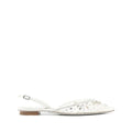 René Caovilla Cinderella 60mm Pump - White flat (different model)