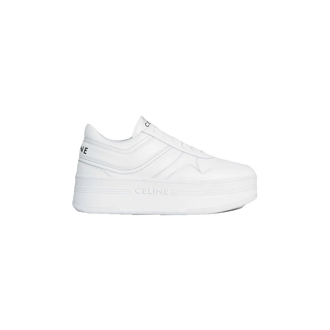 Celine Block Sneakers with Wedge Outsole Triomphe - White