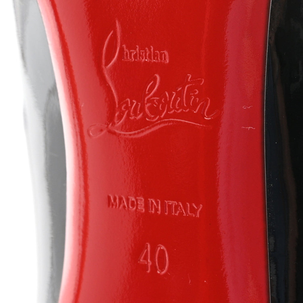 CHRISTIAN LOUBOUTIN PATENT SO KATE PUMP RED & BLACK GRADIENT