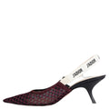 Christian Dior J'Adior Slingback Pumps 4 Saisons Lilac - Burgundy Mesh