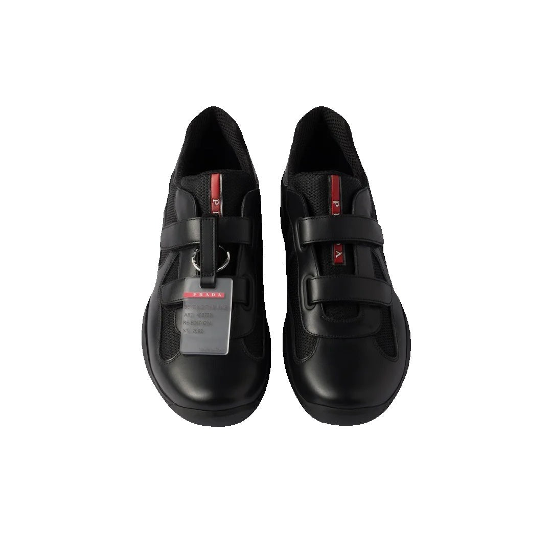 Prada America's Cup Mesh Sneakers Apple - Black