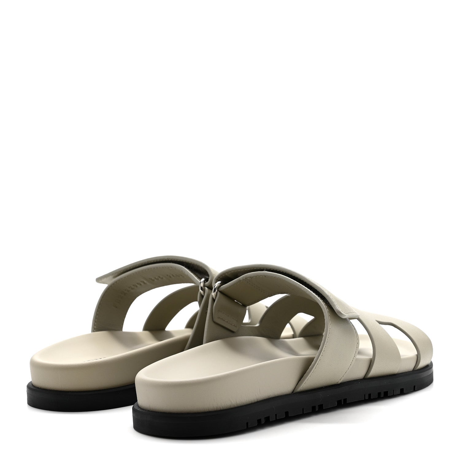 HERMES CHYPRE SANDALS CALFSKIN BEIGE ESQUISSE