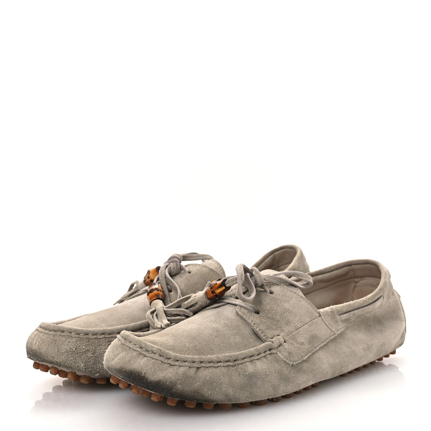 MIU MIU SUEDE LOAFERS BEIGE