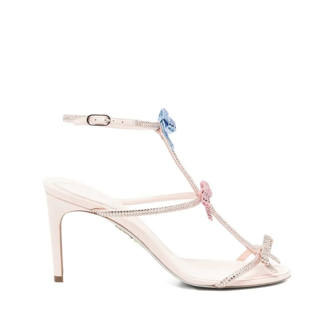 René Caovilla Caterina Blush Mule 80 - Pink/Blush