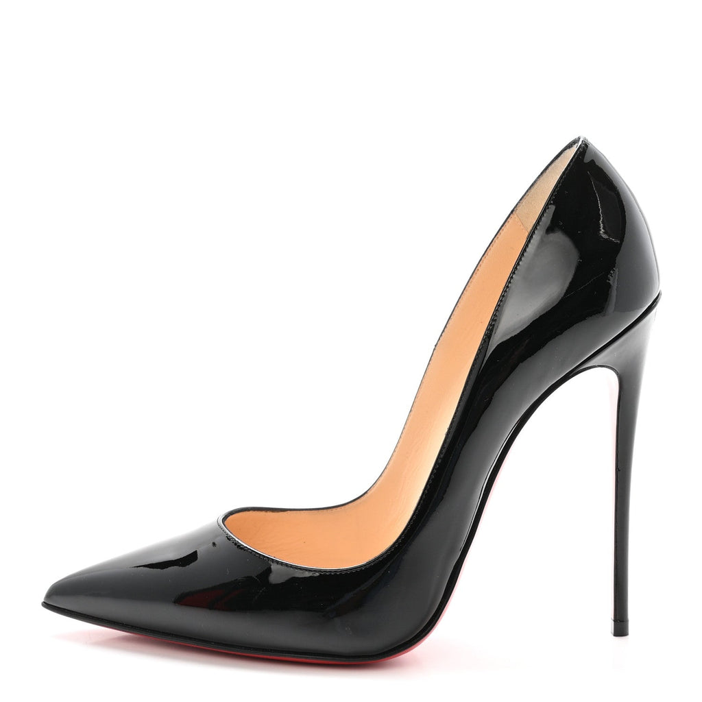 CHRISTIAN LOUBOUTIN PATENT SO KATE PUMP RED & BLACK GRADIENT