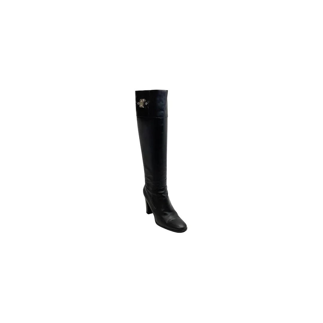 Hermès Lisiere 90 Boot - Black (different model - stiletto heel)