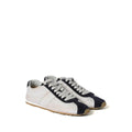 Miu Miu Plume Suede Sneakers - White/Navy