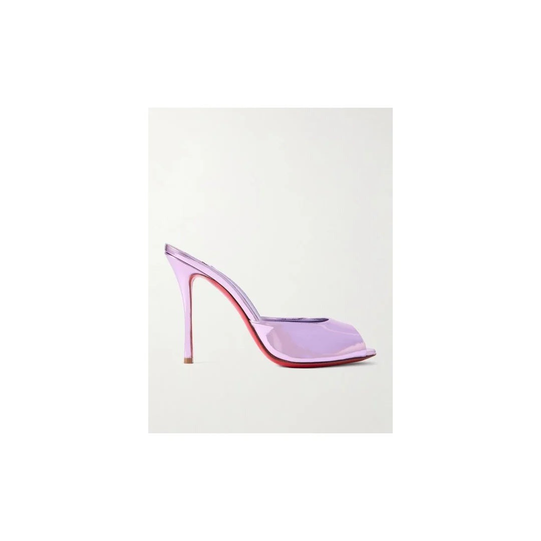 Christian Louboutin Me Dolly Patent Leather Mules 100 - Lilac/Purple