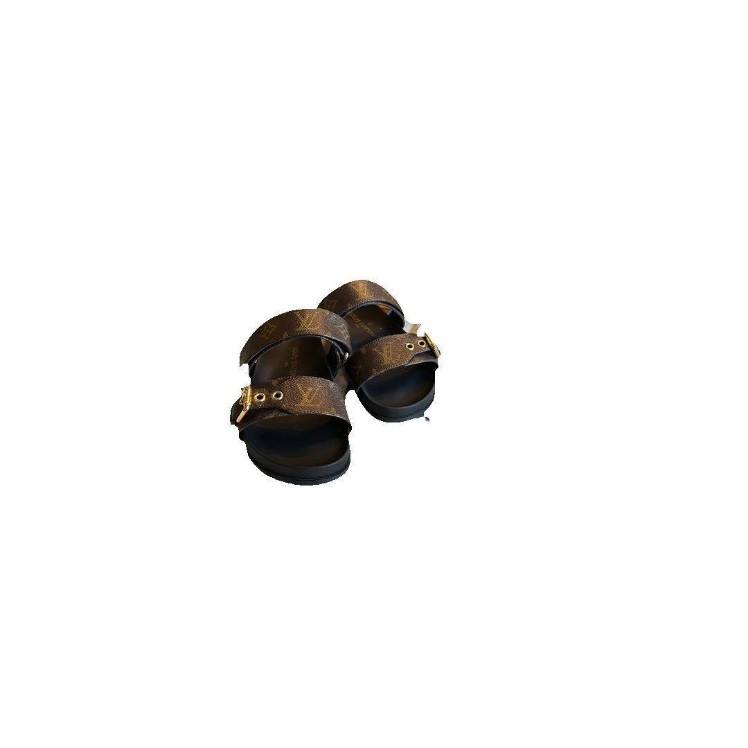 Louis Vuitton Catogram Bom Dia Flat Mule - Brown Monogram