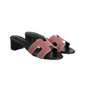 Hermès Oasis Sandal Beige - Pink/Black