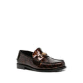 Versace Medusa Leather Loafers - Tortoiseshell