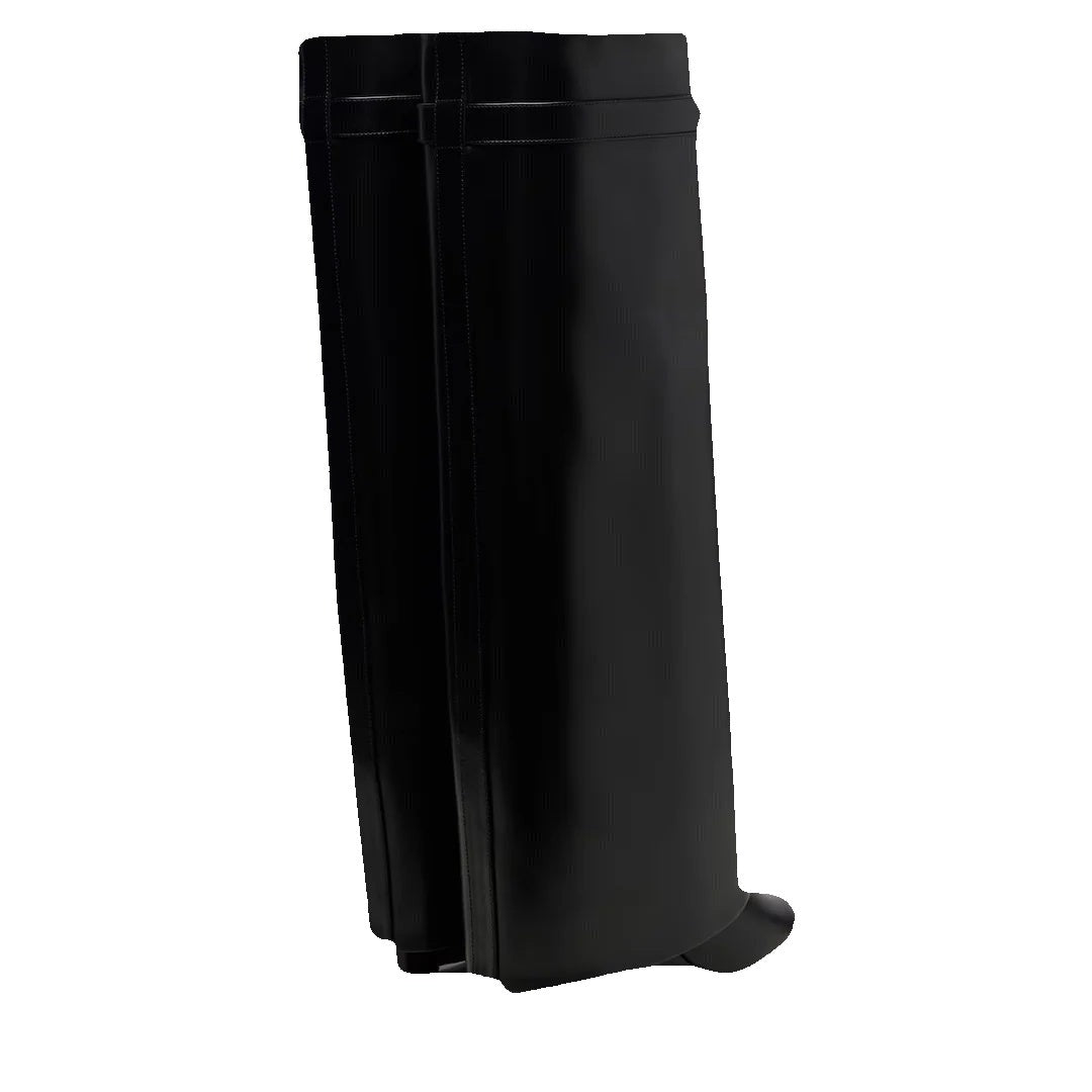 Givenchy Shark Pinch 90 Leather Knee-High Boots - Black