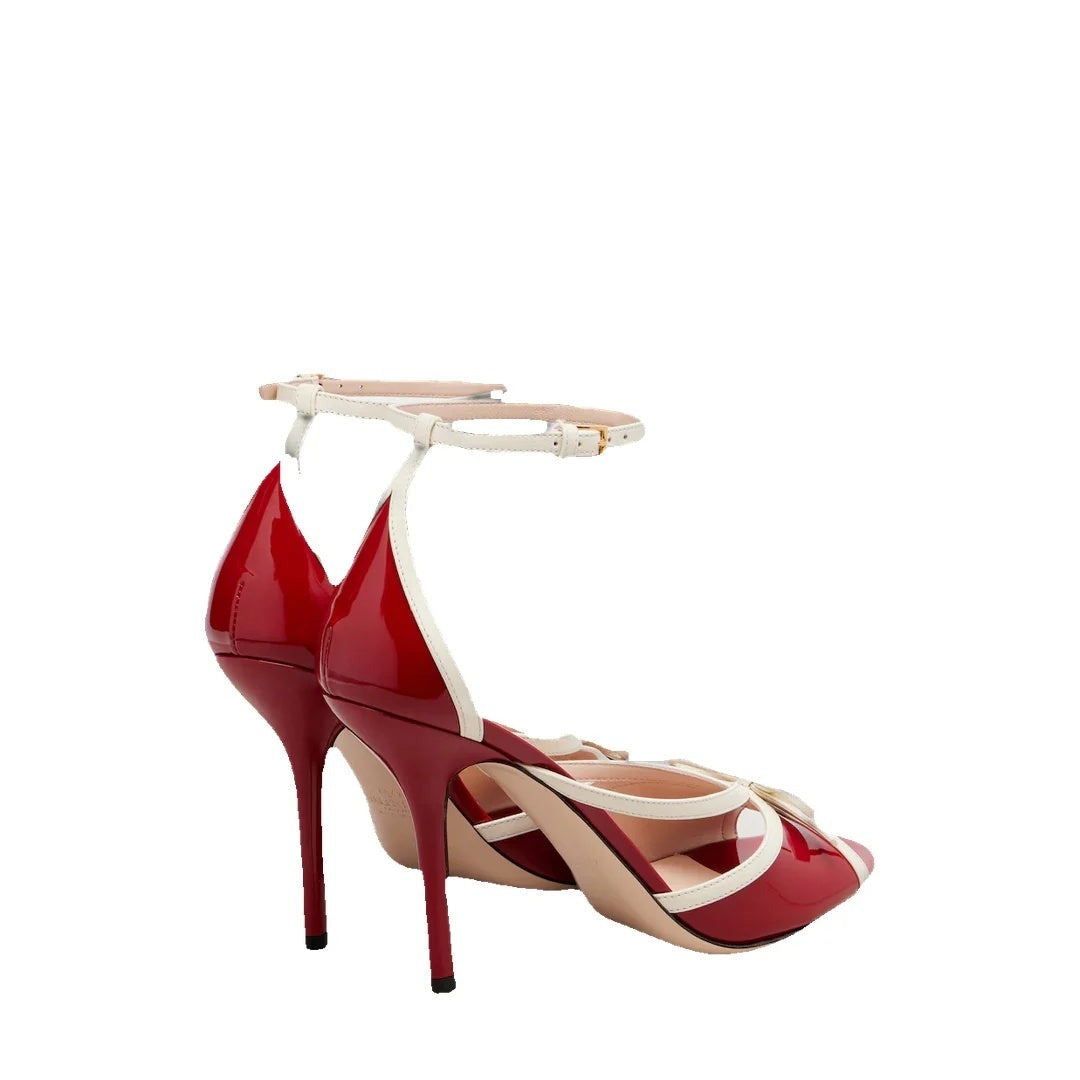 Valentino Garavani Bepointy Sandals - Red/White