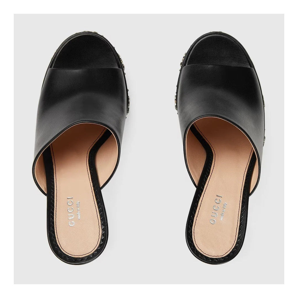 Gucci Platform Slide Sandal - Black