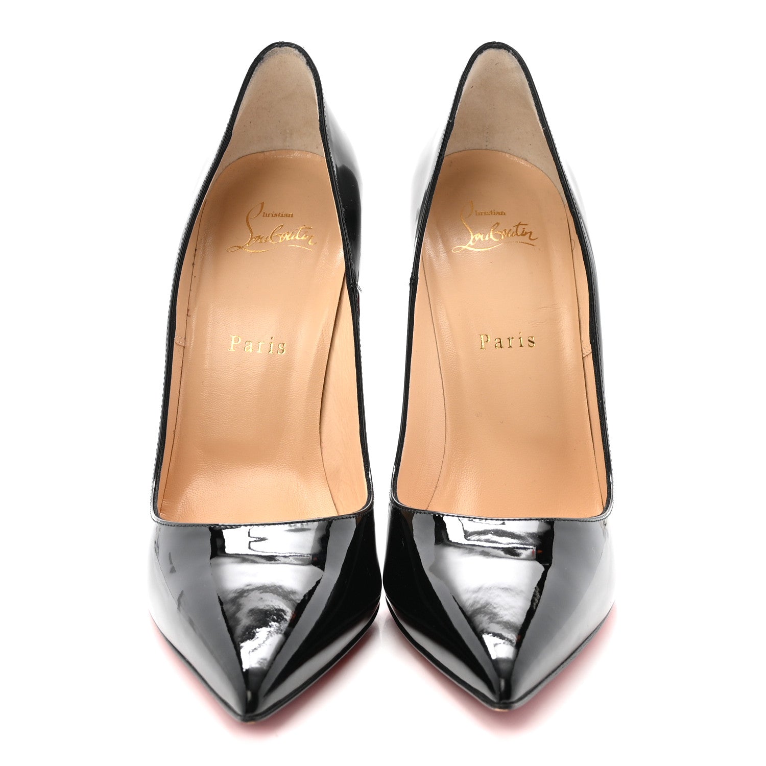 CHRISTIAN LOUBOUTIN PATENT SO KATE PUMP RED & BLACK GRADIENT