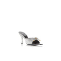 Versace Opera Bow Nappa Sandals 85mm - Silver