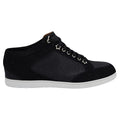 Jimmy Choo Miami Logo-Embossed Mirrored-Leather Sneakers - Black