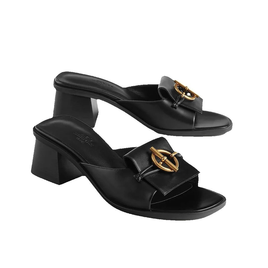 Hermès Miramar 50 Sandal - Black (different model - Gigi sandal)