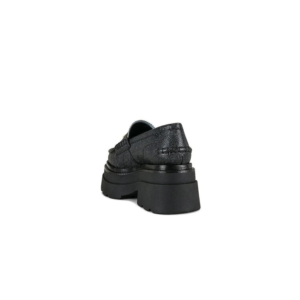 Alexander Wang Carter Lug Sole Loafer Black - Black/White