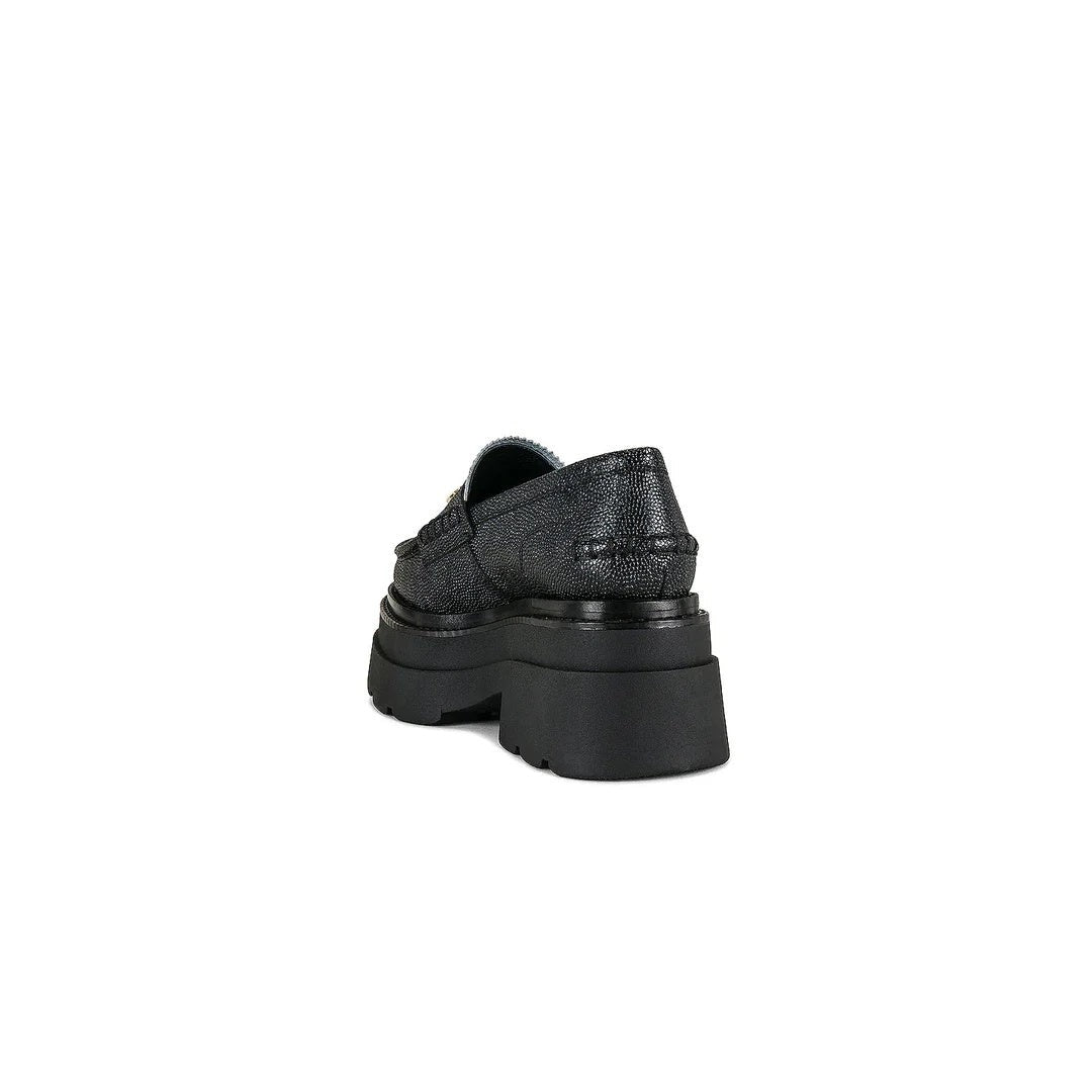 Alexander Wang Carter Lug Sole Loafer Black - Black/White