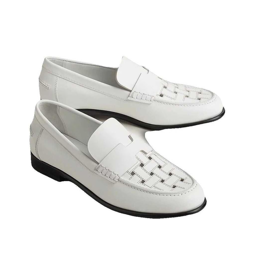 Hermès Kennedy Loafer - White (woven)
