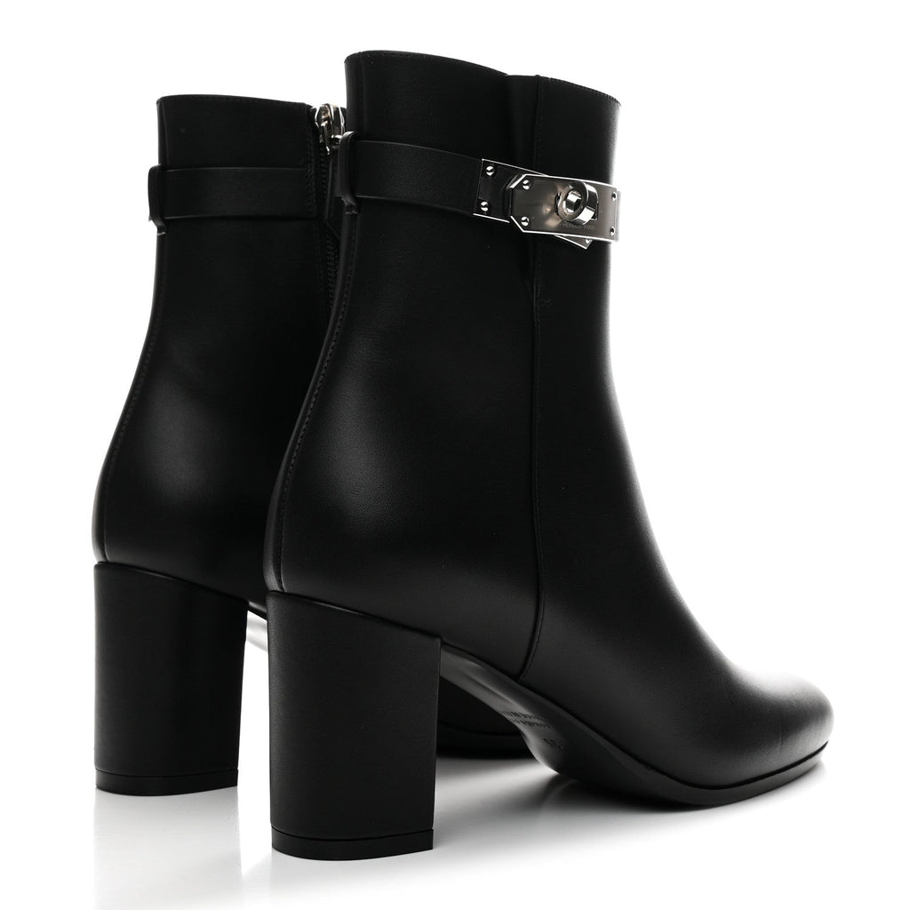 HERMES SAINT GERMAIN ANKLE BOOT CALFSKIN BLACK SHW